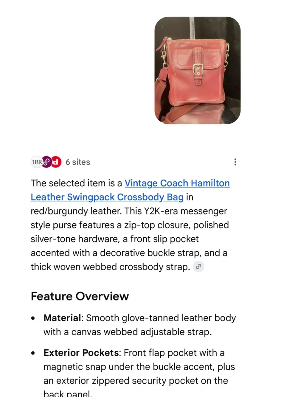 Coach crossbody rich